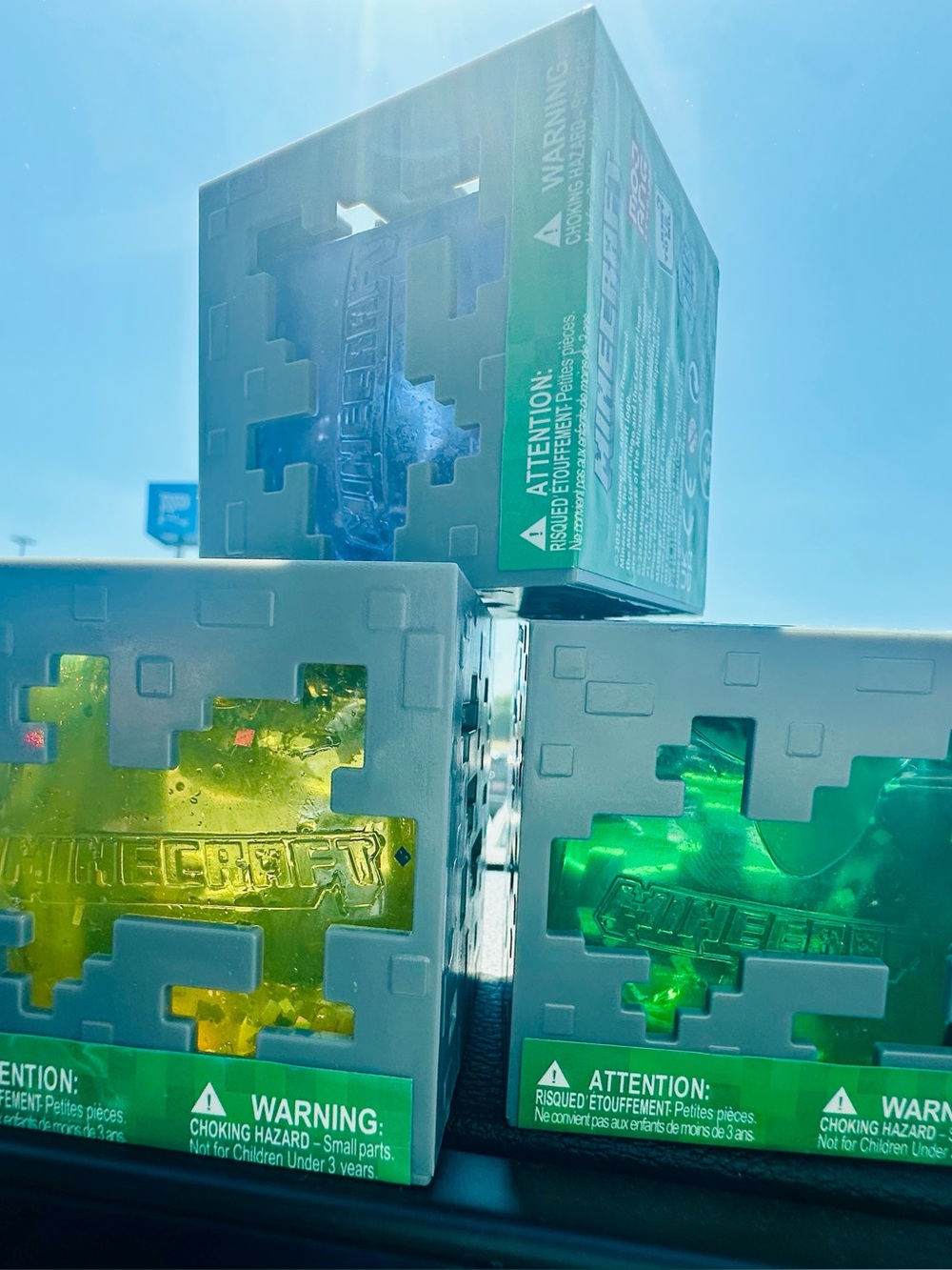 Minecraft Jelly Cube, Collectible, 1 Piece, Color May Vary, Stress Squeeze Balls